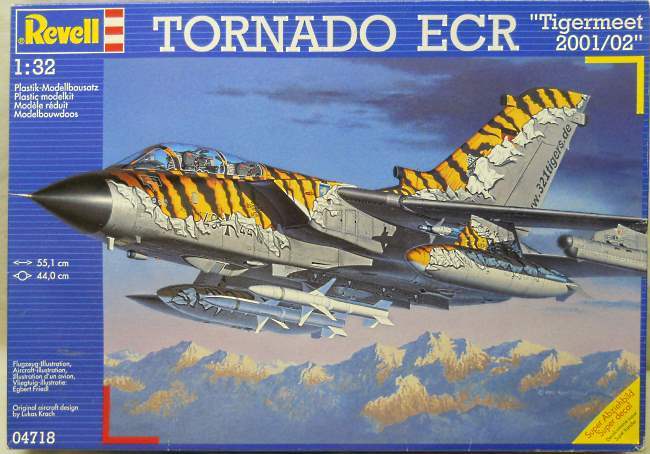 Revell 1/32 Tornado ECR Tigermeet 2001/02 With CAM Wing Flap Set / CAM Ejection Seats / Eduard PE, 04718 plastic model kit